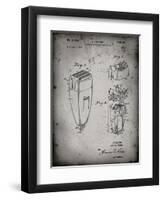 PP1011-Faded Grey Remington Electric Shaver Patent Poster-Cole Borders-Framed Premium Giclee Print