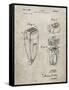 PP1011-Sandstone Remington Electric Shaver Patent Poster-Cole Borders-Framed Stretched Canvas