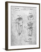 PP1011-Slate Remington Electric Shaver Patent Poster-Cole Borders-Framed Giclee Print