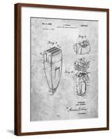 PP1011-Slate Remington Electric Shaver Patent Poster-Cole Borders-Framed Giclee Print