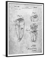 PP1011-Slate Remington Electric Shaver Patent Poster-Cole Borders-Framed Premium Giclee Print