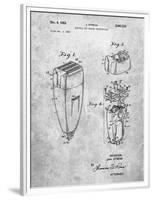 PP1011-Slate Remington Electric Shaver Patent Poster-Cole Borders-Framed Premium Giclee Print