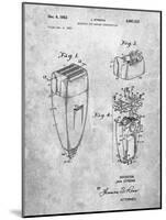 PP1011-Slate Remington Electric Shaver Patent Poster-Cole Borders-Mounted Giclee Print