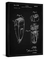 PP1011-Vintage Black Remington Electric Shaver Patent Poster-Cole Borders-Stretched Canvas