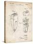 PP1011-Vintage Parchment Remington Electric Shaver Patent Poster-Cole Borders-Stretched Canvas