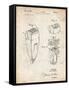 PP1011-Vintage Parchment Remington Electric Shaver Patent Poster-Cole Borders-Framed Stretched Canvas