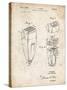 PP1011-Vintage Parchment Remington Electric Shaver Patent Poster-Cole Borders-Stretched Canvas