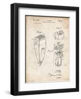 PP1011-Vintage Parchment Remington Electric Shaver Patent Poster-Cole Borders-Framed Premium Giclee Print