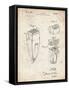 PP1011-Vintage Parchment Remington Electric Shaver Patent Poster-Cole Borders-Framed Stretched Canvas