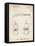 PP1012-Vintage Parchment Remington Shotgun Patent Print-Cole Borders-Framed Stretched Canvas