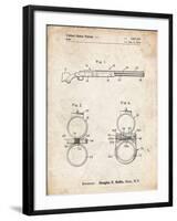 PP1012-Vintage Parchment Remington Shotgun Patent Print-Cole Borders-Framed Giclee Print