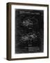 PP1013-Black Grunge Reversible USB Patent Poster-Cole Borders-Framed Giclee Print