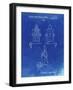 PP1014-Faded Blueprint Robert the Robot 1955 Toy Robot Patent Poster-Cole Borders-Framed Giclee Print