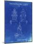 PP1014-Faded Blueprint Robert the Robot 1955 Toy Robot Patent Poster-Cole Borders-Mounted Giclee Print