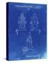 PP1014-Faded Blueprint Robert the Robot 1955 Toy Robot Patent Poster-Cole Borders-Stretched Canvas