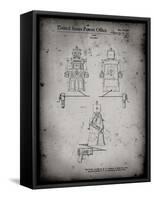 PP1014-Faded Grey Robert the Robot 1955 Toy Robot Patent Poster-Cole Borders-Framed Stretched Canvas