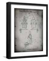 PP1014-Faded Grey Robert the Robot 1955 Toy Robot Patent Poster-Cole Borders-Framed Giclee Print