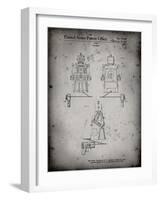 PP1014-Faded Grey Robert the Robot 1955 Toy Robot Patent Poster-Cole Borders-Framed Giclee Print