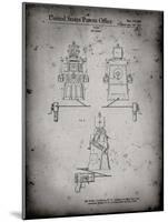 PP1014-Faded Grey Robert the Robot 1955 Toy Robot Patent Poster-Cole Borders-Mounted Giclee Print