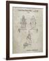 PP1014-Sandstone Robert the Robot 1955 Toy Robot Patent Poster-Cole Borders-Framed Giclee Print