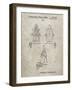 PP1014-Sandstone Robert the Robot 1955 Toy Robot Patent Poster-Cole Borders-Framed Giclee Print