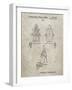 PP1014-Sandstone Robert the Robot 1955 Toy Robot Patent Poster-Cole Borders-Framed Giclee Print