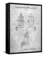 PP1014-Slate Robert the Robot 1955 Toy Robot Patent Poster-Cole Borders-Framed Stretched Canvas