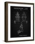 PP1014-Vintage Black Robert the Robot 1955 Toy Robot Patent Poster-Cole Borders-Framed Giclee Print