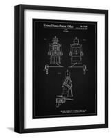 PP1014-Vintage Black Robert the Robot 1955 Toy Robot Patent Poster-Cole Borders-Framed Giclee Print