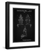 PP1014-Vintage Black Robert the Robot 1955 Toy Robot Patent Poster-Cole Borders-Framed Giclee Print