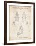 PP1014-Vintage Parchment Robert the Robot 1955 Toy Robot Patent Poster-Cole Borders-Framed Giclee Print