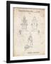 PP1014-Vintage Parchment Robert the Robot 1955 Toy Robot Patent Poster-Cole Borders-Framed Giclee Print