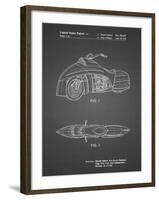PP1015-Black Grid Robin Motorcycle Patent Poster-Cole Borders-Framed Giclee Print