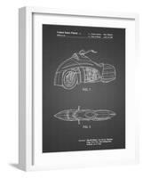 PP1015-Black Grid Robin Motorcycle Patent Poster-Cole Borders-Framed Giclee Print