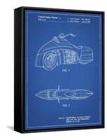 PP1015-Blueprint Robin Motorcycle Patent Poster-Cole Borders-Framed Stretched Canvas