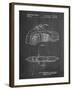 PP1015-Chalkboard Robin Motorcycle Patent Poster-Cole Borders-Framed Giclee Print