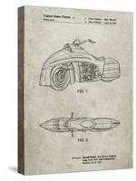 PP1015-Sandstone Robin Motorcycle Patent Poster-Cole Borders-Stretched Canvas