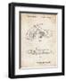 PP1015-Vintage Parchment Robin Motorcycle Patent Poster-Cole Borders-Framed Giclee Print