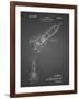 PP1016-Black Grid Rocket Ship Concept 1963 Patent Poster-Cole Borders-Framed Giclee Print