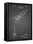 PP1016-Black Grid Rocket Ship Concept 1963 Patent Poster-Cole Borders-Framed Stretched Canvas