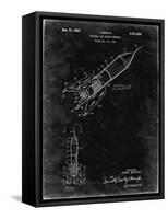 PP1016-Black Grunge Rocket Ship Concept 1963 Patent Poster-Cole Borders-Framed Stretched Canvas