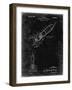 PP1016-Black Grunge Rocket Ship Concept 1963 Patent Poster-Cole Borders-Framed Giclee Print