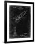 PP1016-Black Grunge Rocket Ship Concept 1963 Patent Poster-Cole Borders-Framed Giclee Print