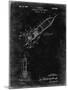 PP1016-Black Grunge Rocket Ship Concept 1963 Patent Poster-Cole Borders-Mounted Giclee Print