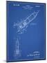 PP1016-Blueprint Rocket Ship Concept 1963 Patent Poster-Cole Borders-Mounted Giclee Print