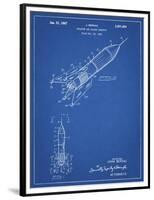 PP1016-Blueprint Rocket Ship Concept 1963 Patent Poster-Cole Borders-Framed Premium Giclee Print