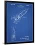 PP1016-Blueprint Rocket Ship Concept 1963 Patent Poster-Cole Borders-Framed Premium Giclee Print