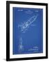 PP1016-Blueprint Rocket Ship Concept 1963 Patent Poster-Cole Borders-Framed Giclee Print