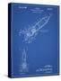 PP1016-Blueprint Rocket Ship Concept 1963 Patent Poster-Cole Borders-Stretched Canvas