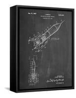 PP1016-Chalkboard Rocket Ship Concept 1963 Patent Poster-Cole Borders-Framed Stretched Canvas